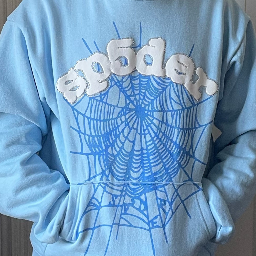 Light blue spider hoodie - Picture 5 of 5